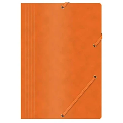 Abbildung von OFFICE PRODUCTS Mappe mit Gummiband Presspan/Karton A4 390 GSM, orange,
