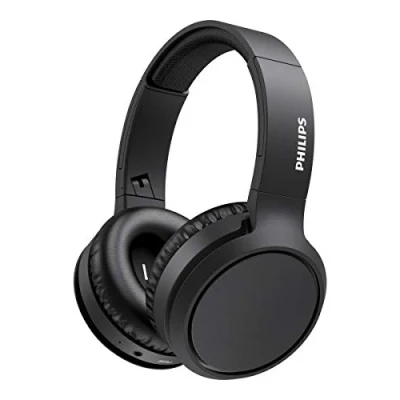 Abbildung von PHILIPS Audio Kabellos Over Ear Kopfhörer mit Mikrofon/Bluetooth, Noise Isolation, 29 Stunden Spielzeit, BASS Boost Taste, Schnellladefunktion H5205BK/00, Schwarz