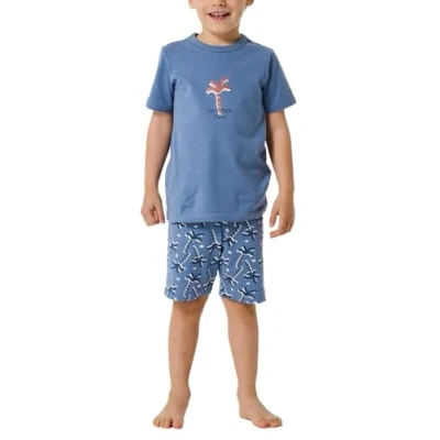 Abbildung von Schiesser Natural LOVE Set Nachtwäsche für Kinder, Größe: 92, Jeansblau