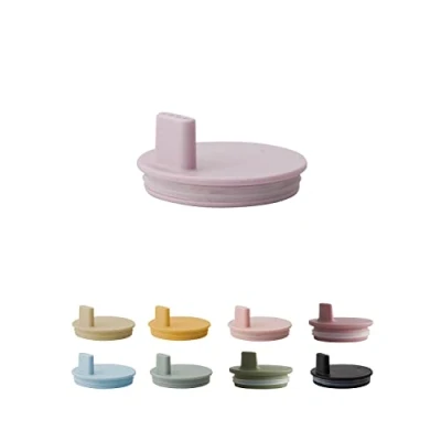 Abbildung von Design Letters Deckel für Baby und Kinder Persönliche Eco Becher (Asche Rose) BPA frei BPS frei, Spülmaschinenfest, Dicht schließender Deckel, leicht, 27 g.