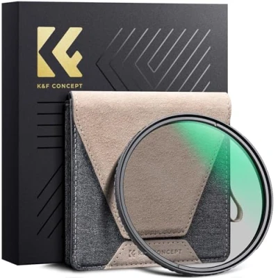 Abbildung von K&amp;F Concept Polfilter 67mm CPL Filter Zirkularer Slim Optisches Glas HD Messingrahmen Polarisationsfilter für 72mm Sony Canon Nikon Fujifilm objektiv, Nano Xcel Pro