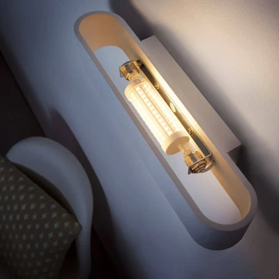 Abbildung von OSRAM LED Stablampe mit R7s Sockel, Röhre 8 W Glühbirne, Ersatz für 75W Warmweiß (2700K), 1 Stück (1er Pack)