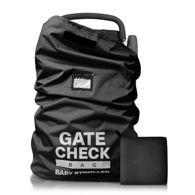 Abbildung von Bramble Gate Check Transporttasche für Kinderwagen (L, Groß 116x53x36cm) Buggy Tasche Flugzeug Robust &amp; Wasserdicht (Schwarz)