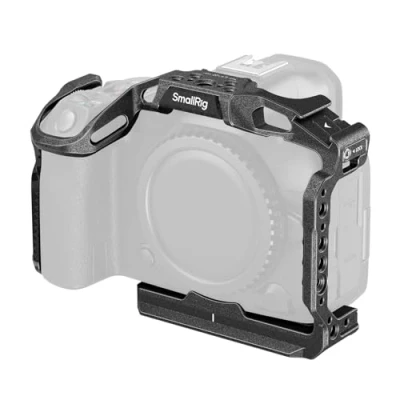 Abbildung von SMALLRIG &#039;&#039;Black Mamba&#039;&#039; Kamerakäfig für Canon EOS R5 Mark II, Kamera Rig aus Aluminiumlegierung mit Zubehörschuh, 1/4&#039;&#039; 20 und 3/8&#039;&#039; 16 Gewindelöchern, Schnellwechselplatte Arca Typ 4975
