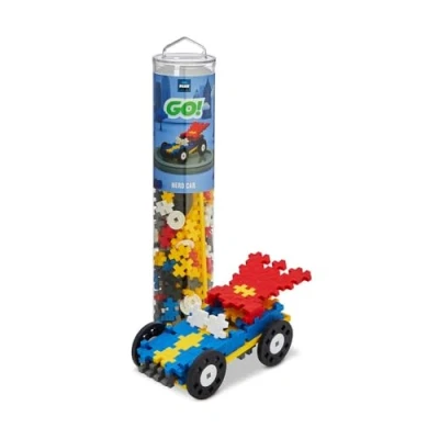 Abbildung von Plus 9604259 Geniales Konstruktionsspielzeug, GO! Auto Kreativ Bausteine Tube, 200 Teile, Hero Car, Mini