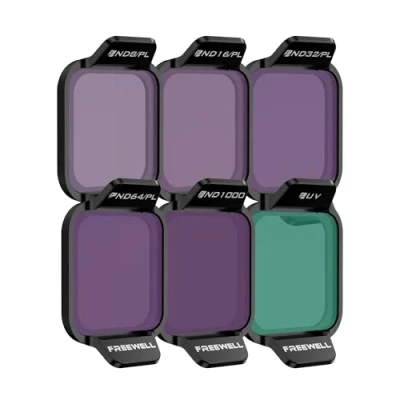 Abbildung von Freewell Bright Day Filter Kit für DJI Flip Drone ND8/PL, ND16/PL, ND32/PL, ND64/PL, ND1000, UV zur Lichtsteuerung und Blendreduktion