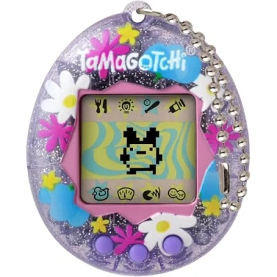 Abbildung von TAMAGOTCHI Bandai Original Blumenparfüm, digitales Haustier, nährt und hebt das Originale elektronische Japanisches Kinderspielzeug für Mädchen Jungen, tolles 90er Jahre Retro Geschenk