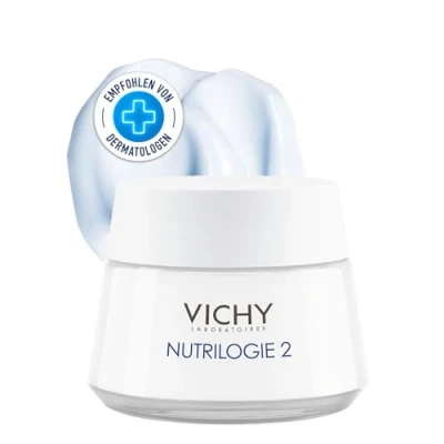 Abbildung von VICHY Reichhaltige Gesichtscreme für lipidarme, sehr trockene Haut, Mildert Spannungsgefühle, Juckreiz und Rötungen, Mit Sheabutter vulkanischem Wasser, Nutrilogie 2, 50 ml