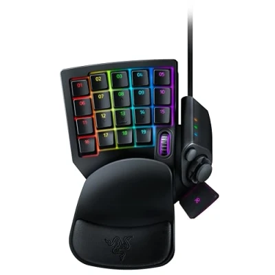 Abbildung von Razer Tartarus V2 Gaming Keypad (Gamepad mit mecha membranen Tasten, 32 programmierbare 8 Wege Thumbpad, Handballenauflage, Hypershift, RGB Chroma Beleuchtung) Schwarz