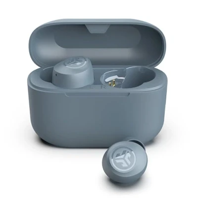Abbildung von JLab Go Air Pop+ In Ear Kopfhörer kabellos Bluetooth, True Wireless Kopfhörer, 35+ Std Headphones, kabellose Ohrhörer, Earbuds mit Mikrofon, USB C Ladebox, Dual Connect, EQ3 Sound, Schiefer