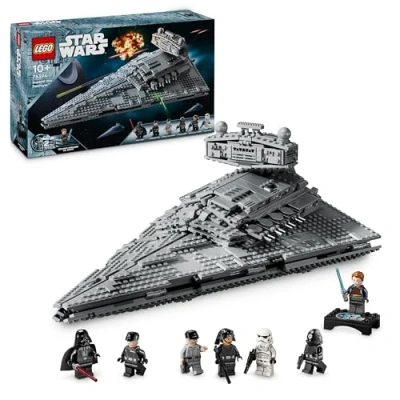 Abbildung von LEGO Star Wars Imperialer Sternzerstörer, Sternenschiff Set, Bauspielzeug, Spielset mit Darth Vader und Cal Kestis, Geburtstagsgeschenk für Jungen, Mädchen Fans 75394