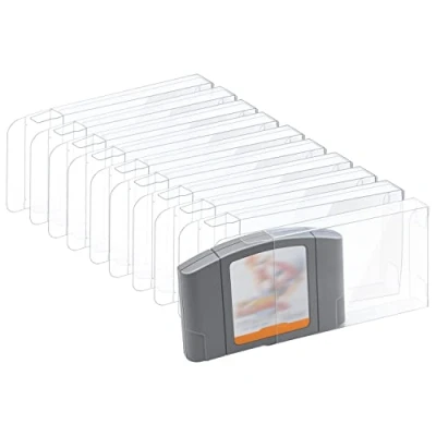 Abbildung von Mcbazel LOT 10 Klarsichthüllen Schutzhülle für N64 Spielkassette (10er Satz)
