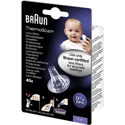Abbildung von Braun ThermoScan LF 20 Hygiene cap Spar Set 3x40Stück. Schutzkappe für Ohrthermometer. Sicher und hygienisch.