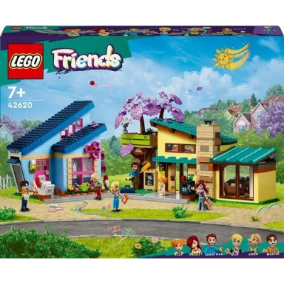 Abbildung von Lego Friends Ollys und Paisleys Familien Haus, Puppenhaus mit Figuren Zubehör, Set zweistöckigem Haus Spielzeug Baumhaus, kreatives Geschenk für Mädchen Jungen ab 7 Jahren 42620