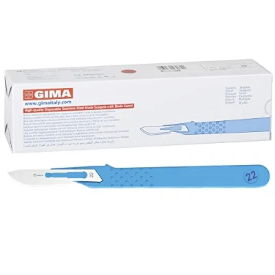 Abbildung von GIMA Sterile Einweg Skalpelle, Standardmodell, Nr. 22, 10er Pack, 27066