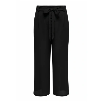 Abbildung von ONLY Carmakoma Carlux Normal Geschnitten Palazzo Stoffhose, Damen, Größe: 42, Black