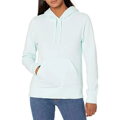 Abbildung von Amazon Essentials Damen Fleece Kapuzenpullover (in Übergröße erhältlich), Aquablau, M