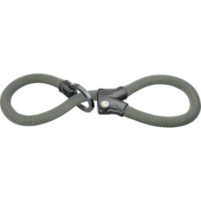 Abbildung von ABUS Kettenschloss Infinity Loop 1806 flexibles Fahrradschloss mit 2 längenverstellbaren Schlaufen zum gleichzeitigen Absichern mehrerer Fahrradteile, Fahrräder oder anderer Objekte Länge 140 cm