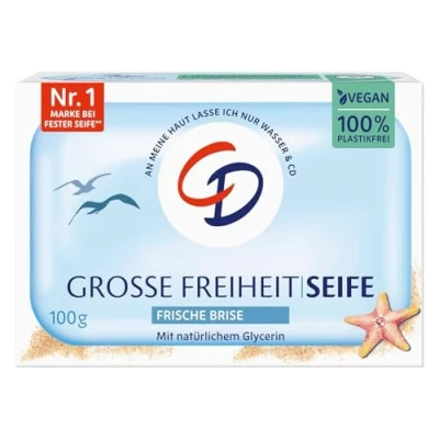 Abbildung von CD MILDE SEIFE GROSSE FREIHEIT &quot;frische Brise&quot; vegan &amp; ohne Mikroplastik 100g