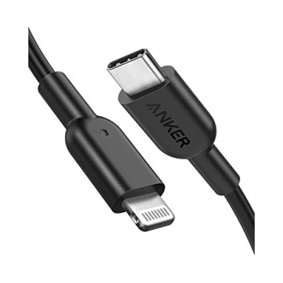 Abbildung von Anker PowerLine II USB C auf Lightning Kabel,90 cm lang, MFi Zertifiziert, für iPhone 13/13 Pro/12/12 Pro Max/11 Pro/X/XS/XR/8 Plus, Typ Ladegeräte,Unterstützt Power Delivery(Schwarz)