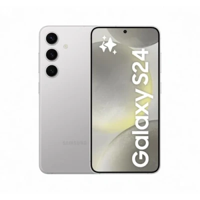 Abbildung von Samsung Galaxy S24 AI Smartphone, Android Handy ohne Vertrag, 8 GB RAM, 256 Speicher, 50 MP Kamera, Lange Akkulaufzeit, Marble Gray, 3 Jahre Herstellergarantie