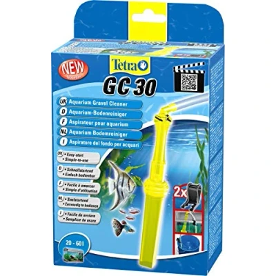 Abbildung von Tetra GC 30 Aquarien Bodenreiniger mit Schlauch, Schnellstartventil und Fischschutzgitter, Mulmsauger Saugrohrkonstruktion, geeignet für von 20 60 Liter