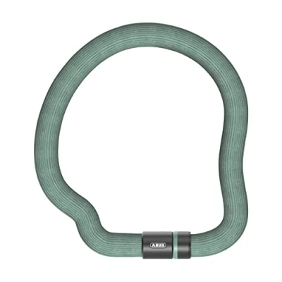 Abbildung von ABUS Kettenschloss Goose Lock biegsames, klapperfreies Fahrradschloss aus gehärtetem Stahl 6 mm stark 110 cm lang mit Schlüssel Hellgrün