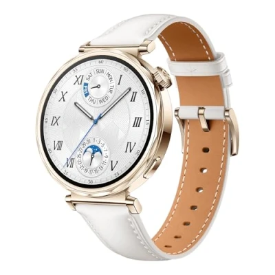 Abbildung von HUAWEI Watch GT 5 41 mm Smartwatch, Kunstvolles Design, Erweiterte Lauf und Fahrradfunktionen, Gesundheitsmonitoring, Bis zu 7 Tage Akkulaufzeit, Kompatibel mit iOS &amp; Android, Weiß