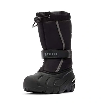 Abbildung von Sorel KIDS FLURRY Schneestiefel für Unisex Kinder, Schwarz (Black x City Grey) Youth, 34 EU