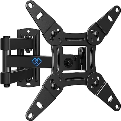Abbildung von PERLESMITH TV Wandhalterung, Schwenkbare Neigbare Wandhalterung Fernseher für 13 42 Zoll Flach &amp; Curved oder Monitor bis zu 20kg, max.VESA 200x200mm