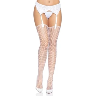 Abbildung von LEG AVENUE Damen Industrial Net Strumpfhose, Weiß, Einheitsgröße EU