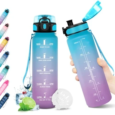 Abbildung von KollyKolla Sport Trinkflasche 500ml Kinder, Kohlensäure Geeignet, Kinder Auslaufsicher, Wasserflasche Sportflasche für Maedchen, Jungen, Schule, Outdoor, Radfahren