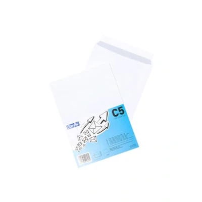 Abbildung von Bantex Briefumschläge DIN C5 (22,9 x 16,2 cm) / Umschläge mit Abziehstreifen, 25 Stück in Folienpackung (Weiß)