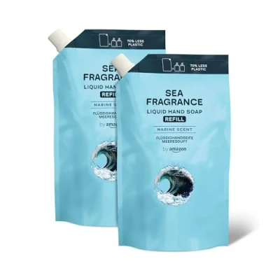 Abbildung von by Amazon Meeresduft Handseife Nachfüllpack, 2 x 1000ml