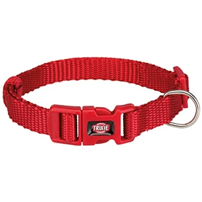 Abbildung von TRIXIE Premium Halsband Größe XSS: Halsumfang 2235 cm/10 mm in rot stufenlos verstellbares Hundehalsband für sehr kleine bis Hunde, neoprengepolstert, 201403