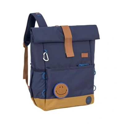 Abbildung von LÄSSIG Kinderrucksack mit Brustgurt Freizeitrucksack wasserabweisend, 12 Liter/Medium Rolltop Backpack navy