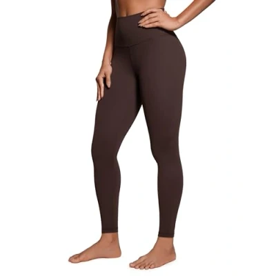 Abbildung von CRZ Yoga Butterluxe Damen High Waist Sport Leggings Blickdicht Leggins Sporthose Workout Gym Yogahose 71cm Heißes Fudge Brown 44