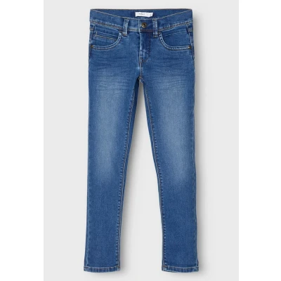 Abbildung von Name it Nkmsilas PANT Jeans Slim Fit für Kinder, Größe: 98, Medium blue denim