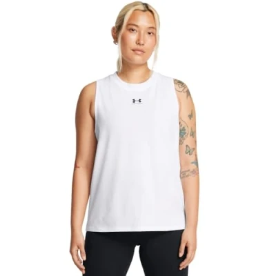 Abbildung von Under Armour Rival Muscle TANK Top, Damen, Größe: Medium, White/black