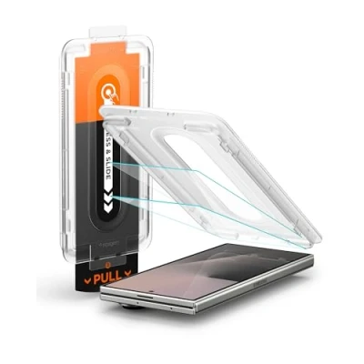 Abbildung von Spigen Glas.tR EZ Fit Pro Schutzfolie kompatibel mit Samsung Galaxy Z Fold7, 2 Stück, für externe Display, Kratzfest, Hüllenfreundlich, Touch reaktiv