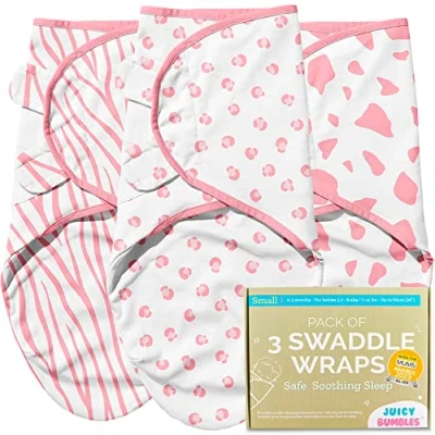 Abbildung von Pucksack Baby 0 3 Monate 3er Set Pucktuch Babydecke Baumwolle 100% Unerlässliche Erstausstattung als Decke Neugeborenen Mädchen und Jungen