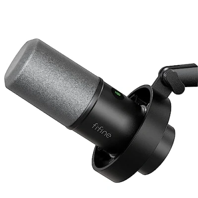 Abbildung von Fifine XLR Studio Mikrofon Dynamisches, USB Microphone PC für Streaming Podcast Gaming, PS4/5 Mac Mixer Soundkarten