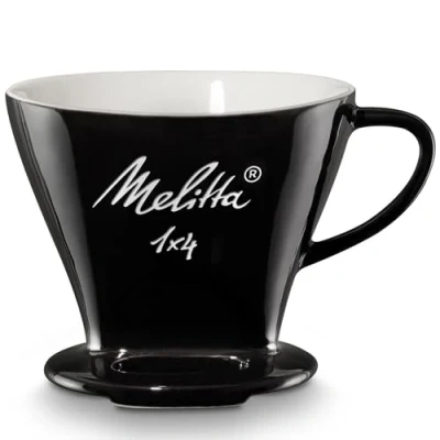 Abbildung von Melitta 1x4 Permamenter Kaffeefilter aus Porzellan, schwarz