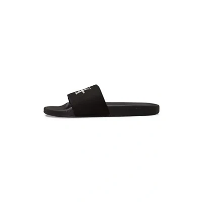 Abbildung von Calvin Klein Jeans Monogram Pantolette flach, Damen, Größe: 37, Black bright white Schuhe