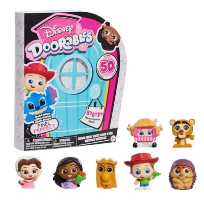 Abbildung von Disney Doorables Just Play Pixel Perfect Multi Peek, 3,8 cm große Sammelfiguren, eine Überraschung hinter jeder Tür, Kinderspielzeug ab 5 Jahren