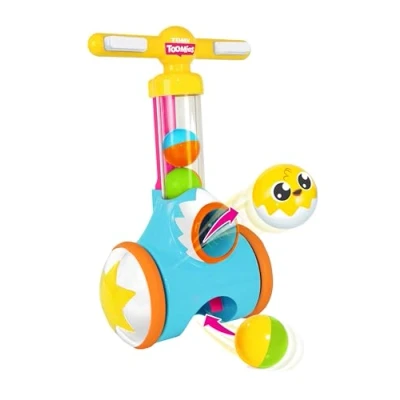 Abbildung von TOMY Toomies Pic and Pop Push Along Baby Toy , Toddler Ball Popper With Launcher Collector Suitable For 18 Months, 2 3 Year Old Boys Girls