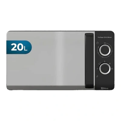 Abbildung von Cecotec Mikrowelle ProClean 3040, 20 Liter Kapazität, Ready2Clean Beschichtung, 700 Watt Leistung, 6 Funktionsstufen, 30 Minuten Timer, Auftauhmodus, Schwarz