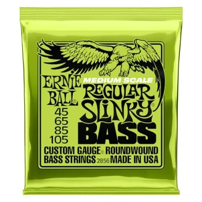 Abbildung von Ernie Ball Regular Slinky Nickel Wound Medium Scale Bass Saiten, Stärke 45 105