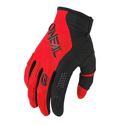 Abbildung von O&#039;NEAL Fahrrad &amp; Motocross Handschuhe MX MTB FR Downhill Passform, Luftdurchlässiges Material Element Glove RACEWEAR V.24 Erwachsene Schwarz Rot Größe M