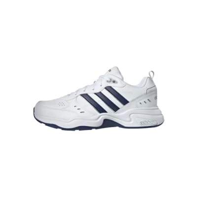 Abbildung von adidas Herren Strutter Shoes, Cloud White / Dark Blue Matte Silver, 44 2/3